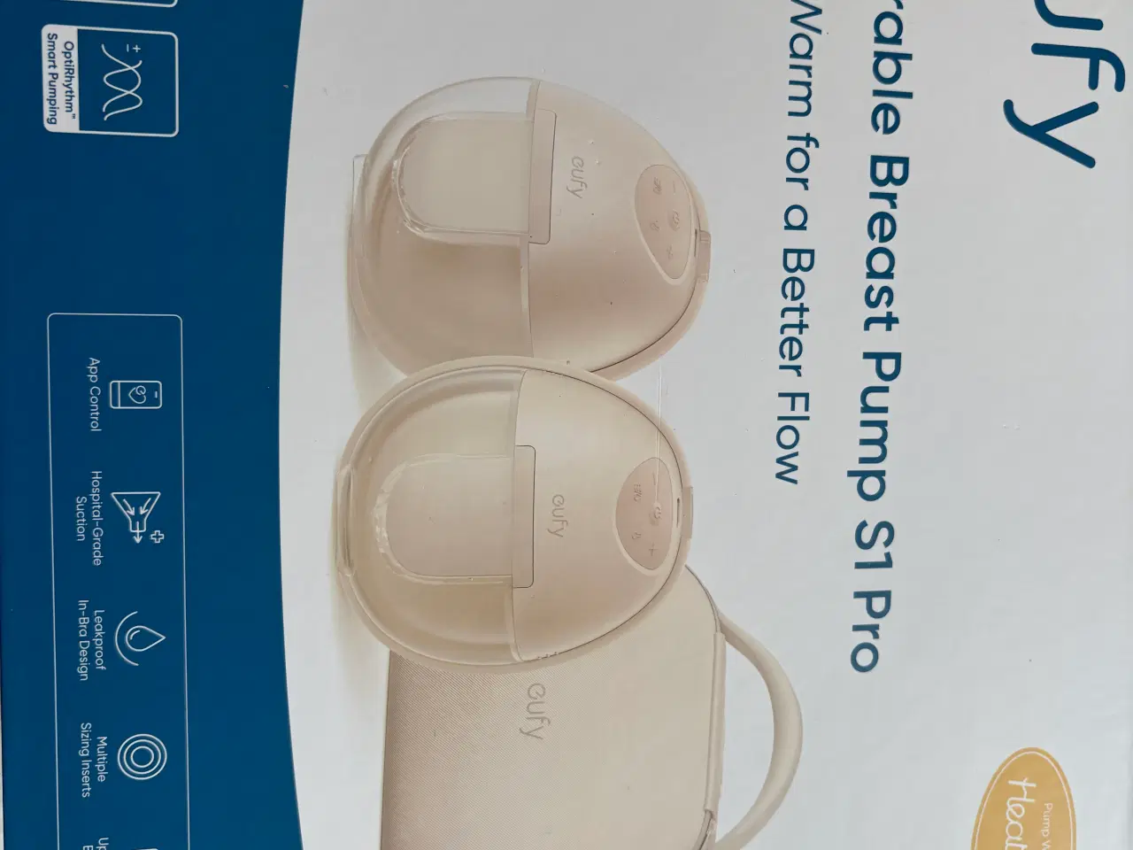 Billede 1 - Helt nyt håndfri brystpumpe der varmer brysterne