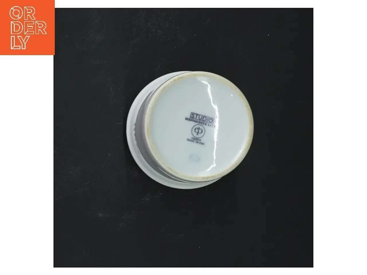 Billede 3 - Keramisk saltkar med korklåg fra Studio (str. 9 cm)