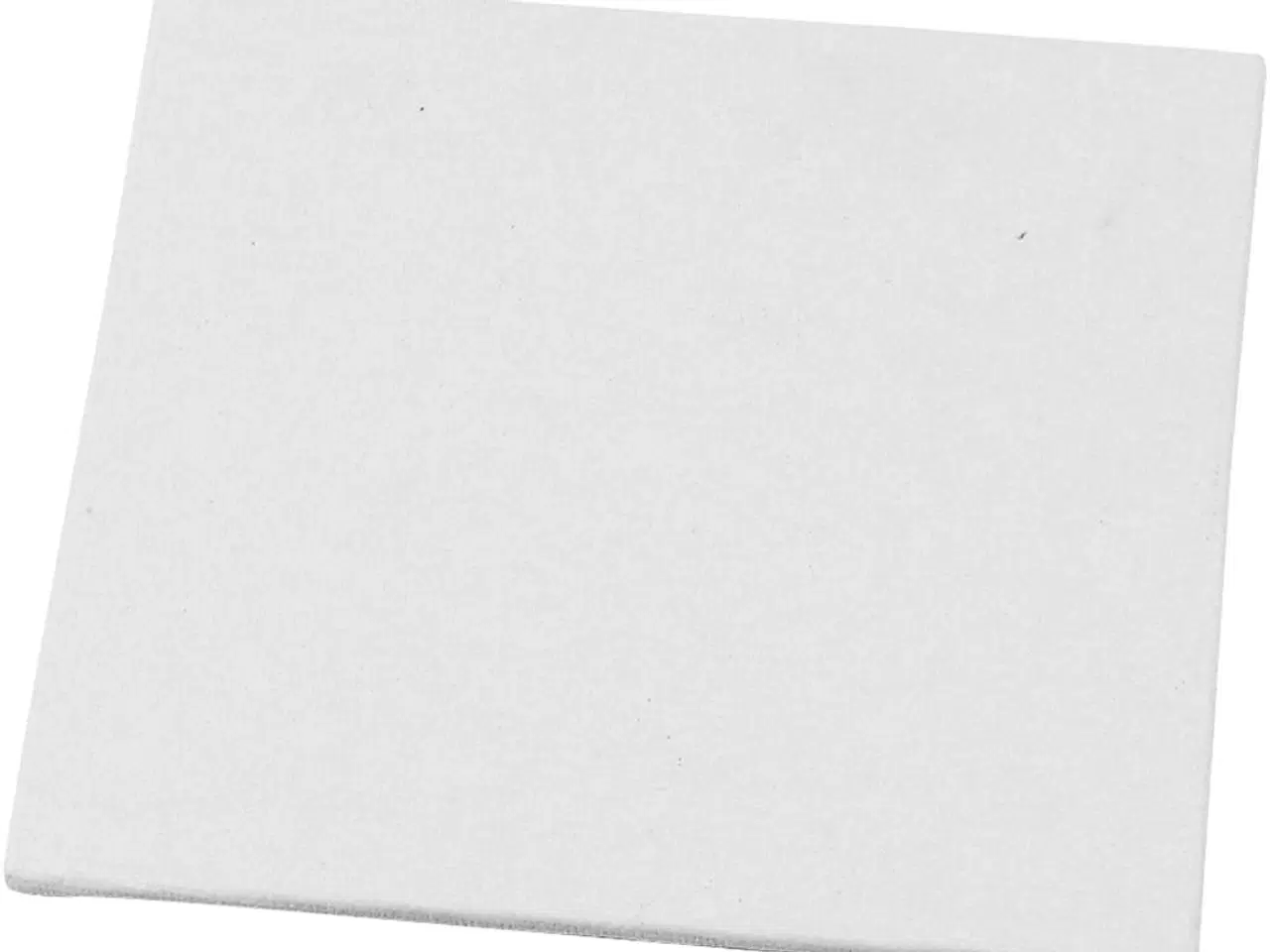 Billede 1 - Malerplade, str. 12,4x12,4 cm, tykkelse 3 mm, 280 g, hvid, 1 stk.