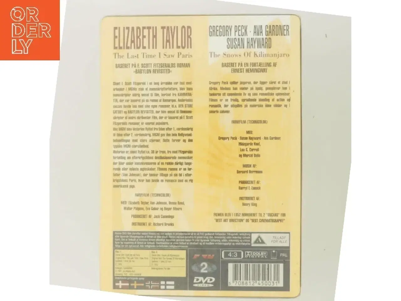 Billede 3 - The Last Time I Saw Paris / The Snows Of Kilimanjaro med Elizabeth Taylor (DVD)