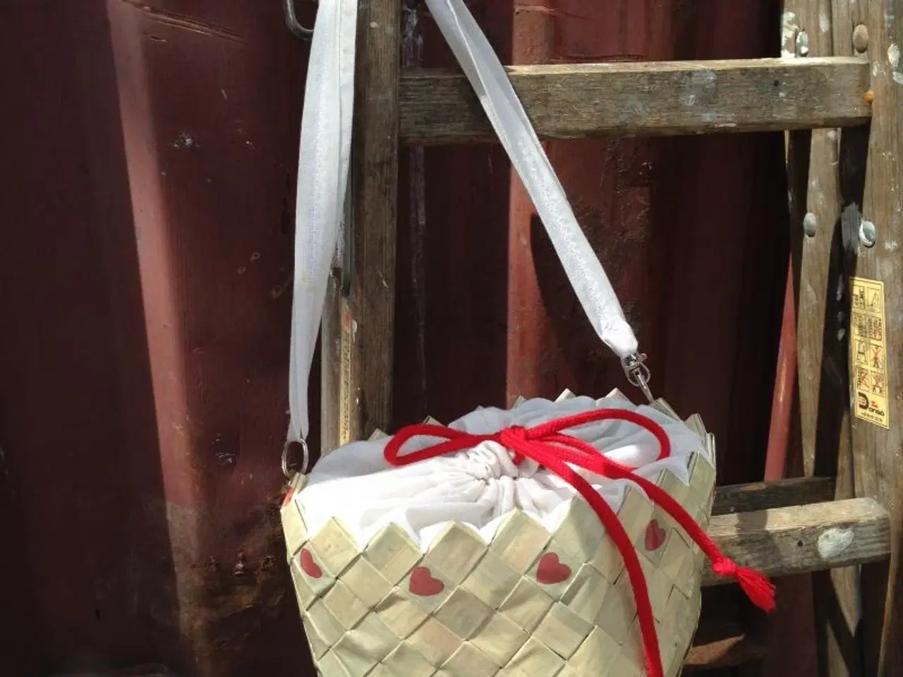 Billede 14 - Håndlavet hjertetaske - valentinsgave til kæresten