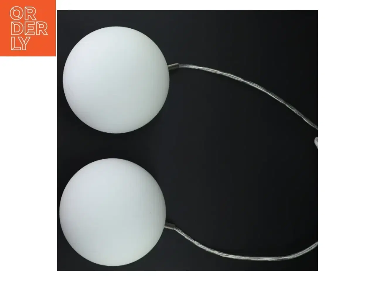 Billede 3 - 2 Glas pendellampe sæt (str. Ø. 16 cm)