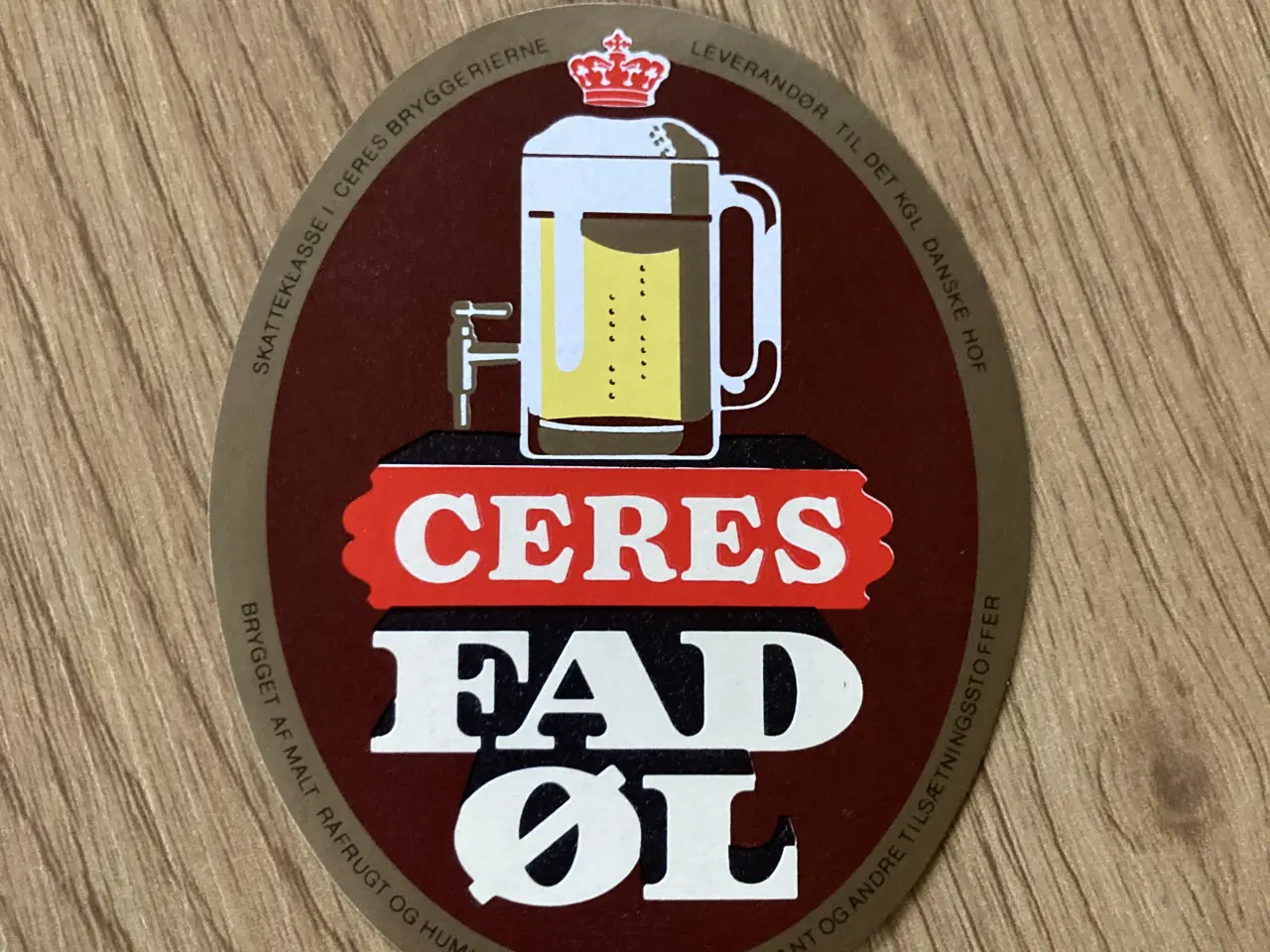 Billede 1 - Ceres Fadøl – klassisk øletiket