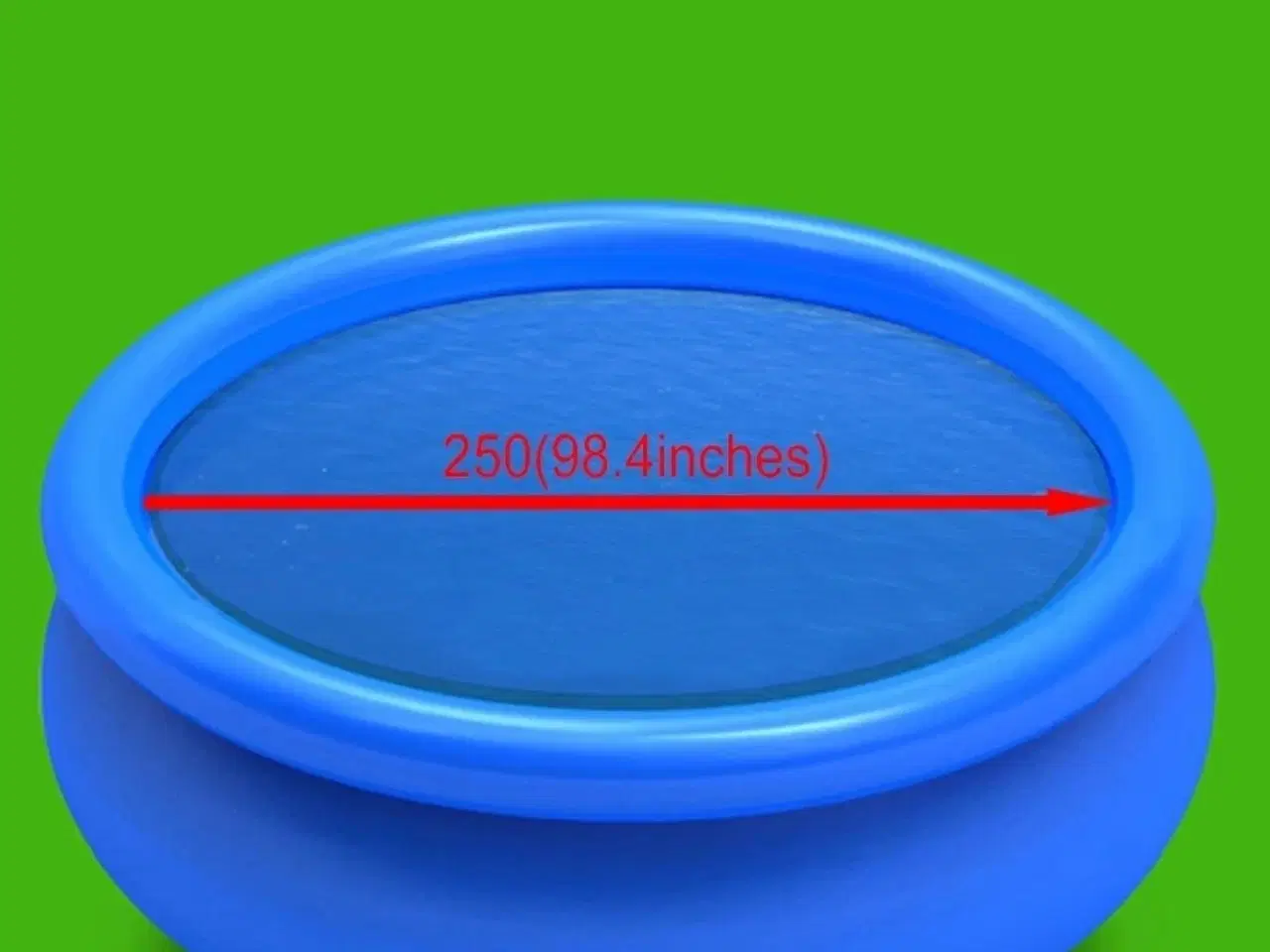 Billede 4 - Flydende soldrevet PE-poolovertræk rund 250 cm blå
