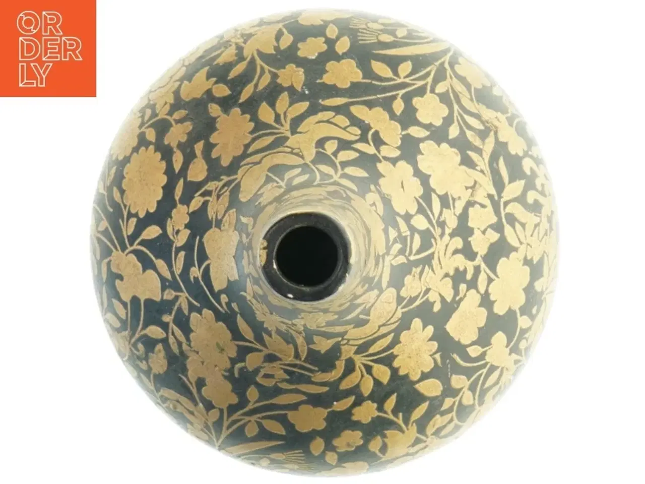 Billede 2 - Dekorativ vase med blomstermønster (str. 28x19 cm)