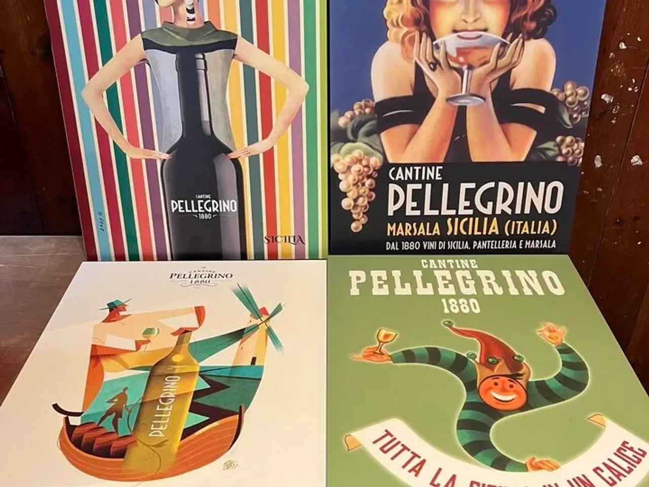 Billede 1 - 4 stk. Pellegrino store posters 70 x 50 cm