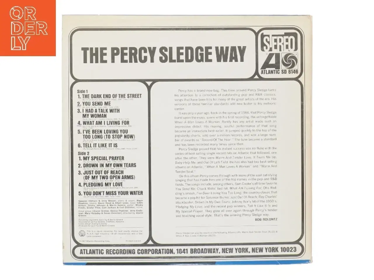 Billede 2 - The Percy Sledge Way LP
