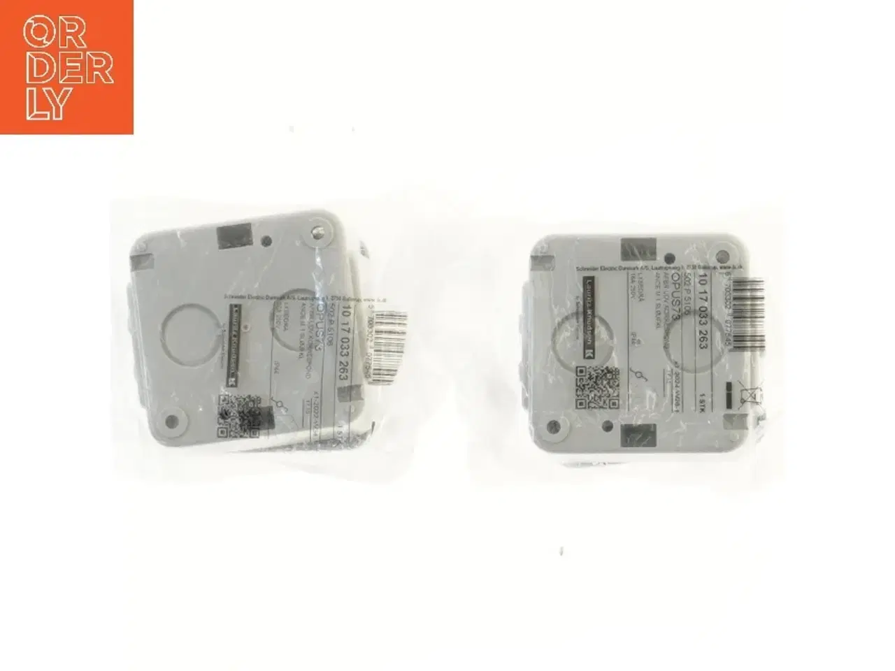 Billede 2 - Grå elektriske kontakter fra Lauritz Knudsen (str. 7x7x5 cm)