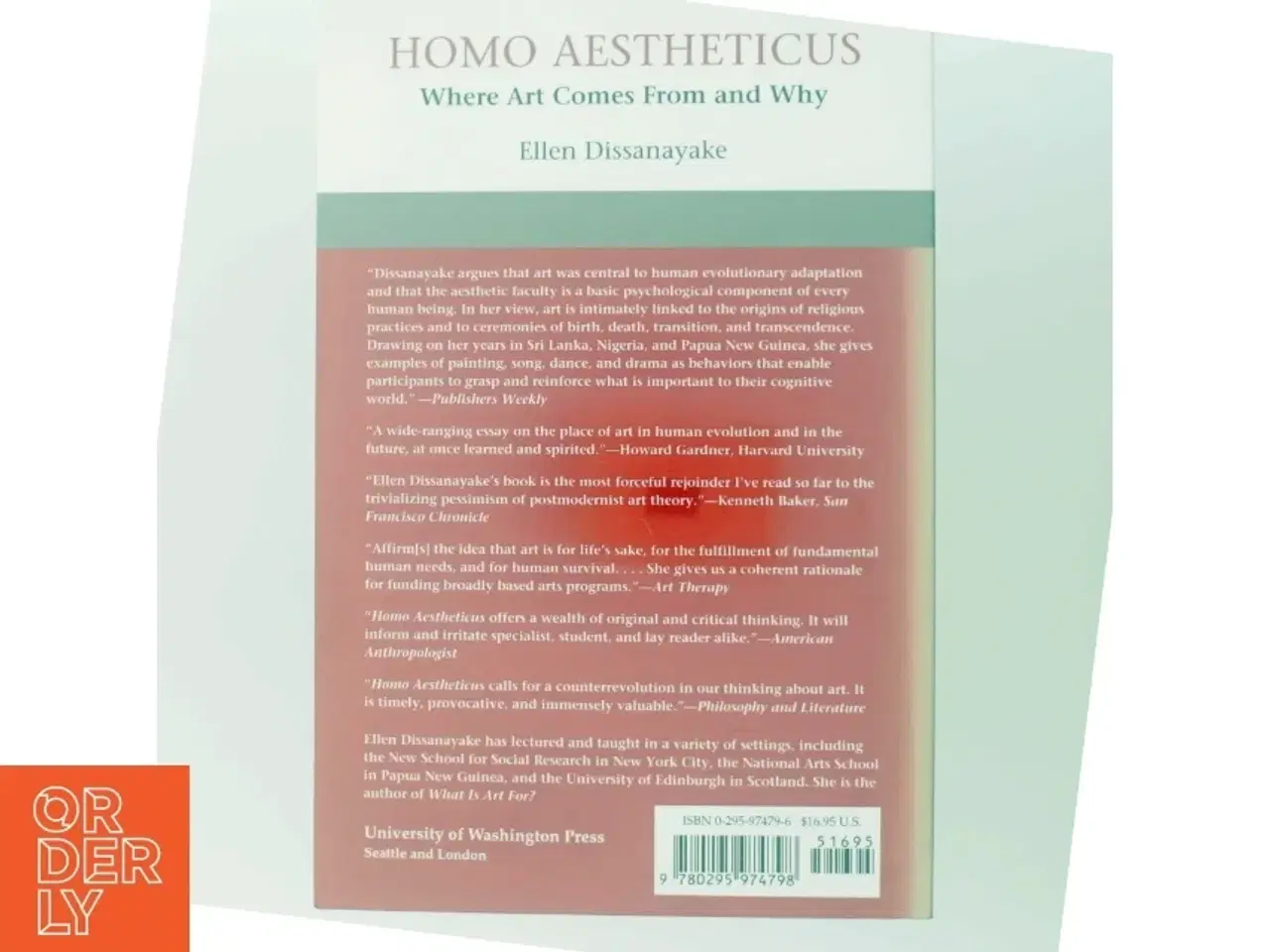 Billede 3 - Homo aestheticus : where art comes from and why af Ellen Dissanayake (Bog)