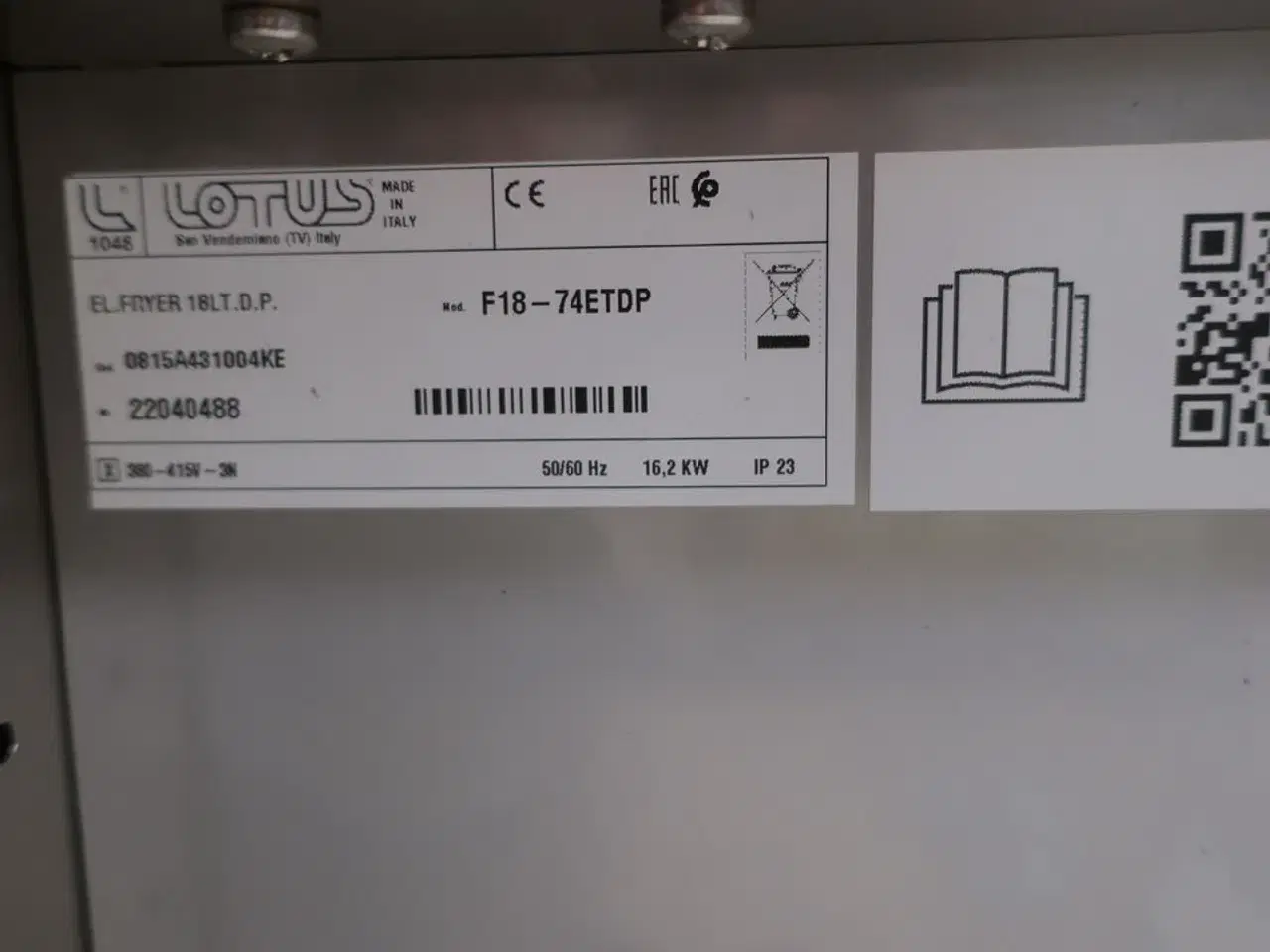 Billede 6 - Frituregryde LOTUS F18-74ETDP