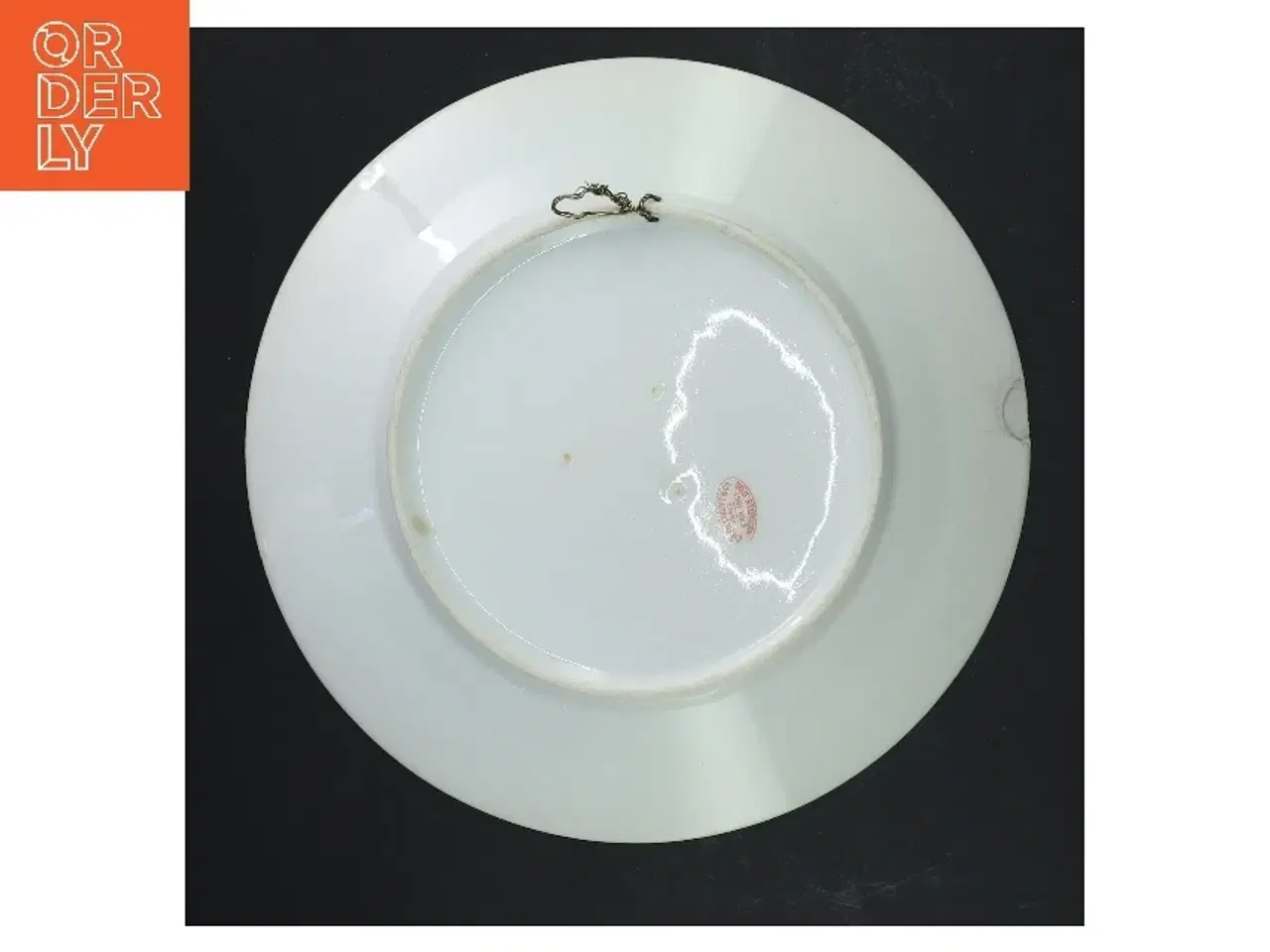 Billede 3 - Dekorativ tallerken med blomsterdesign (str. Ø 23 cm)