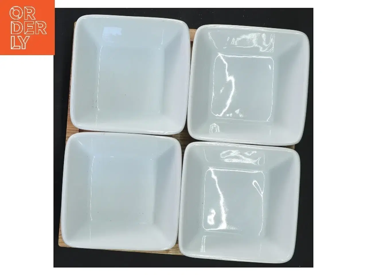Billede 3 - Poul Pava slik/tapas skåle med træbakke fra aida (str. 5x8&17x17 cm)