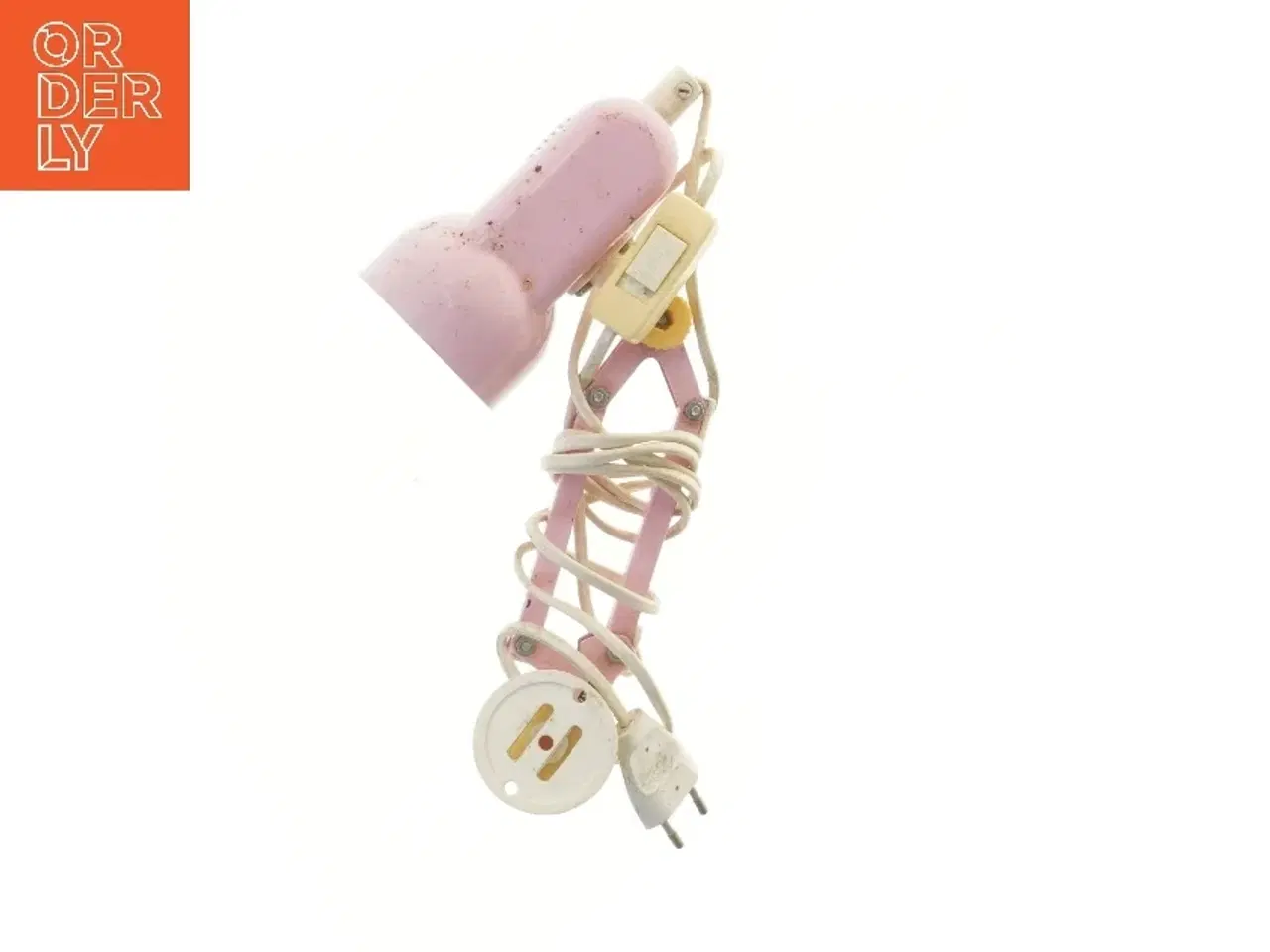 Billede 2 - Lyserød bordlampe (str. 29 cm)