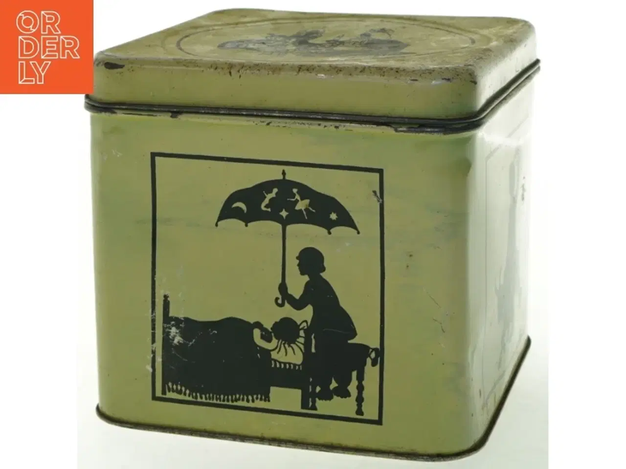 Billede 5 - Vintage H. C. Andersen metal opbevaringskasse (str. 18x18 cm)