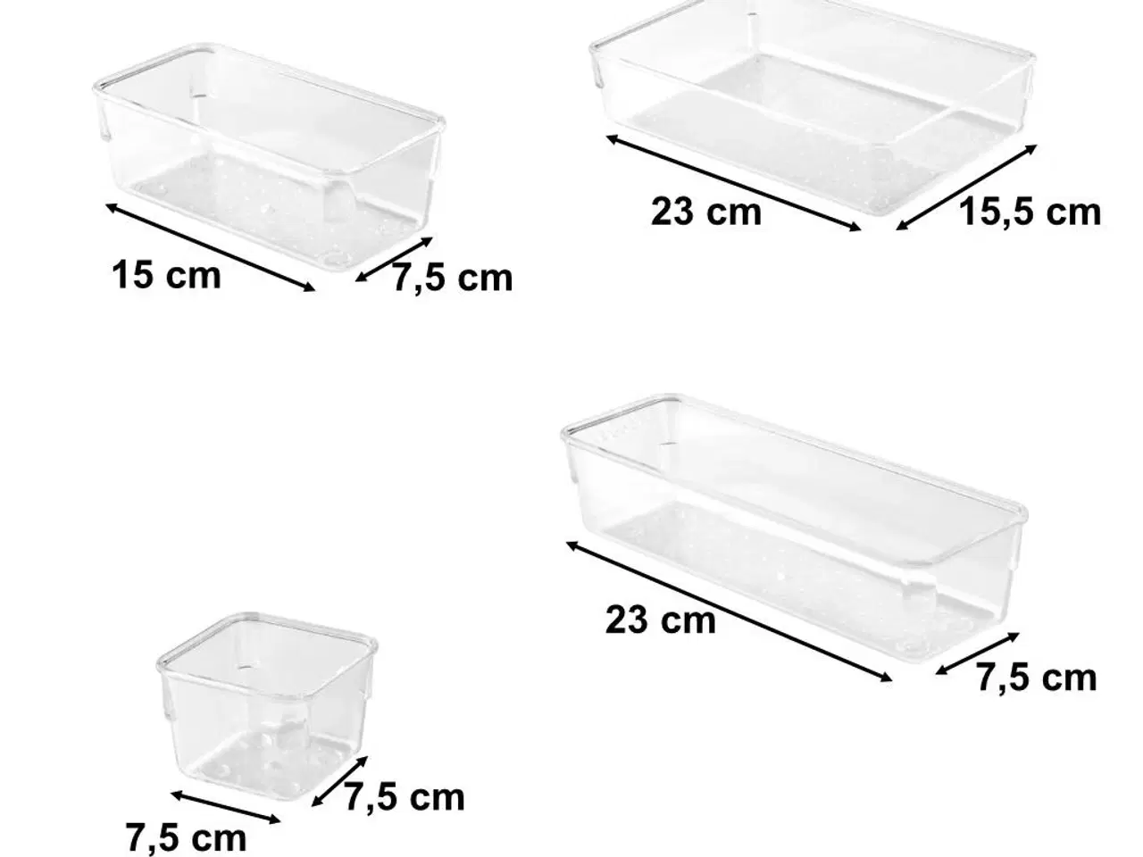 Billede 2 - Skrivebordsorganisator i akryl – sæt med 25 dele, transparent