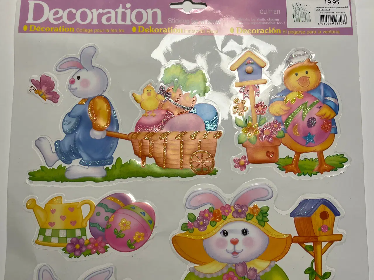 Billede 3 - Vindue stickers med kaniner