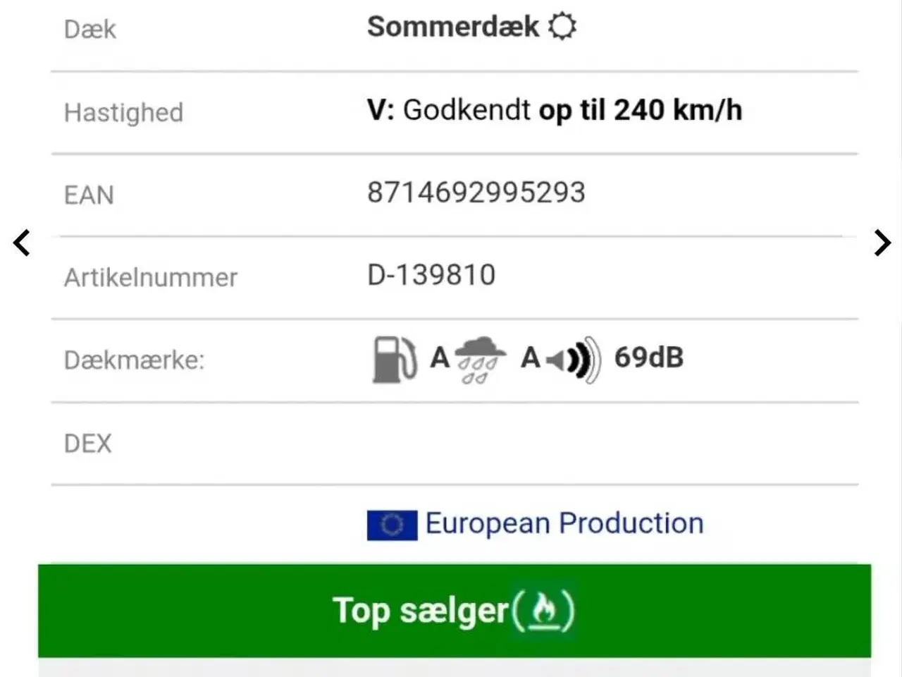 Billede 6 - 18" dæk - helt nye Vredestein Ultrac+ 215/55