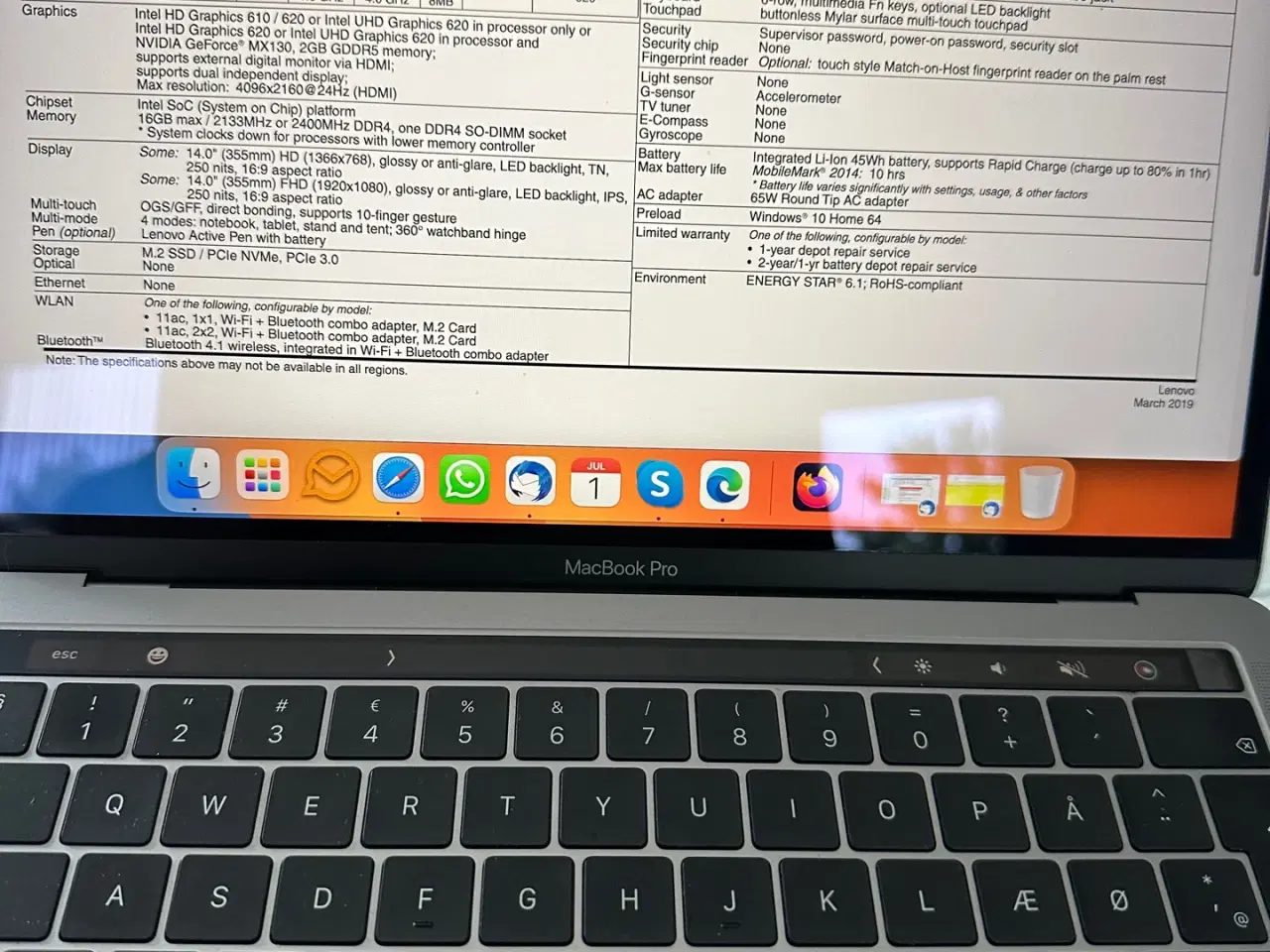 Billede 7 - Super Lækker Mac Book pro M1 2020- 512 gb HD,