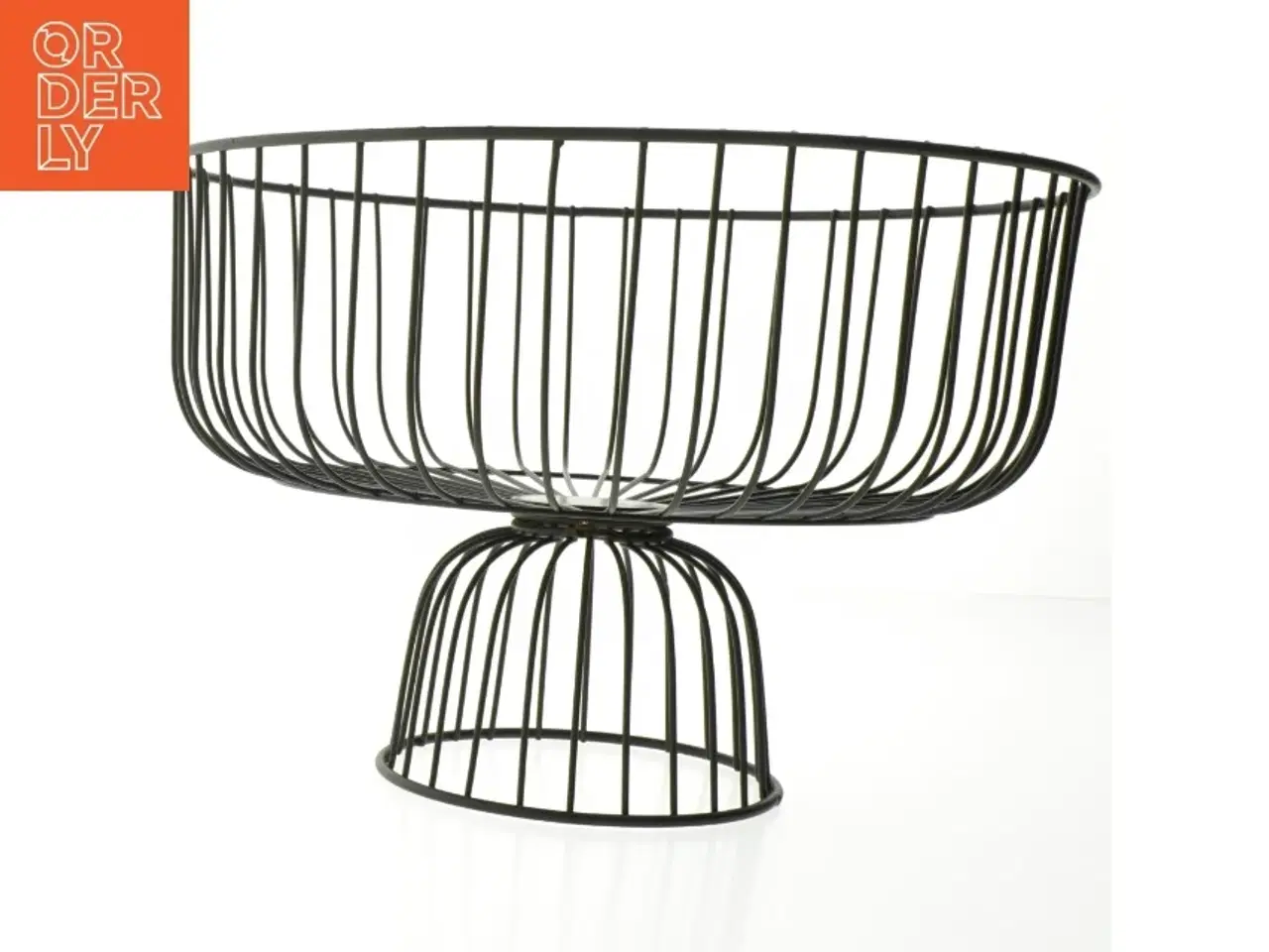 Billede 1 - Sort metalfrugtskål (str. Ø 28 cm)