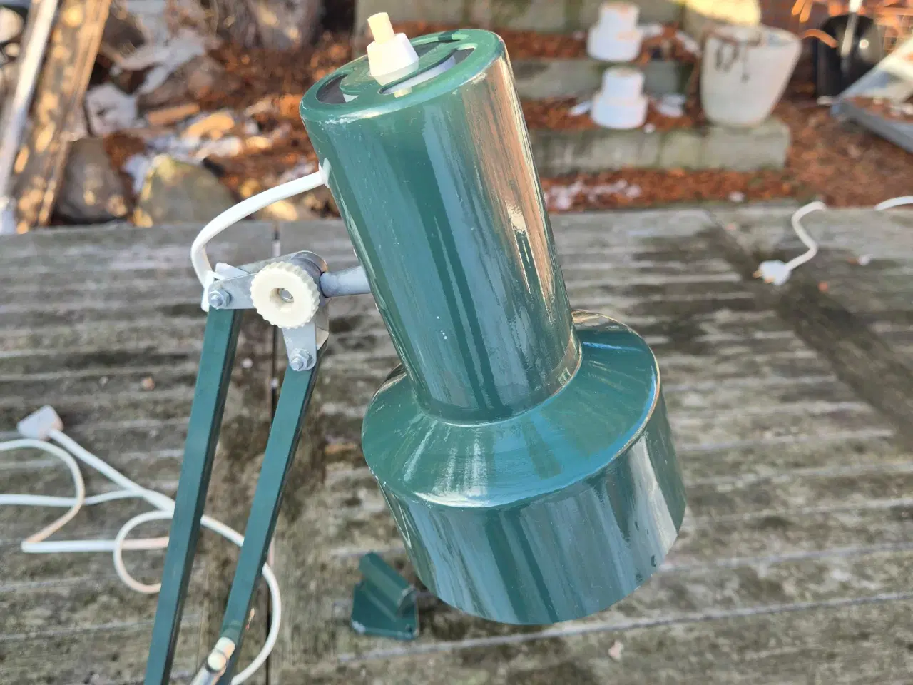 Billede 6 - To forskellige, men matchende grønne væglamper