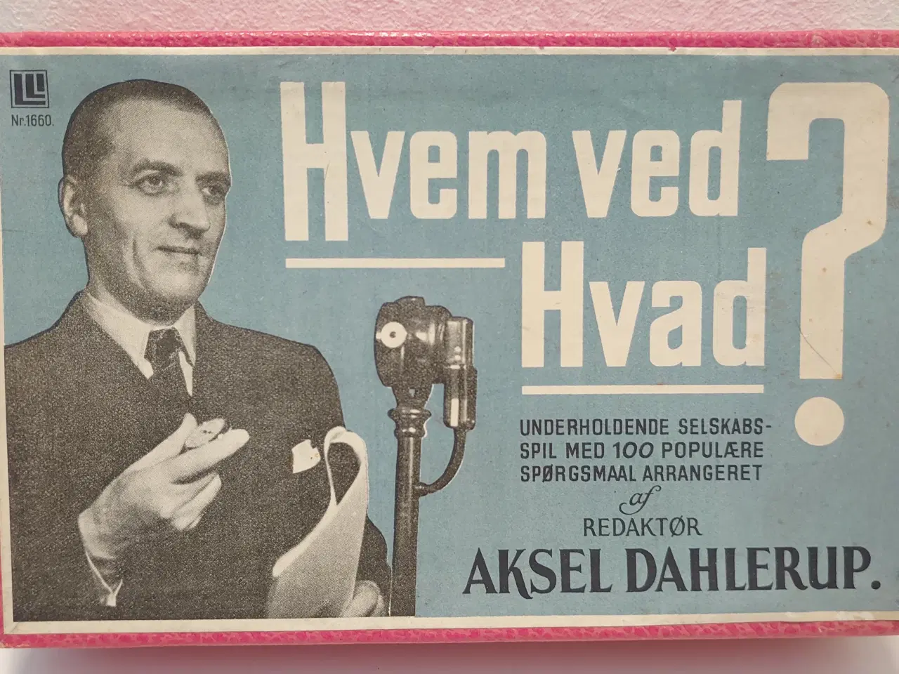 Billede 1 - Hvem ved Hvad. 1 udg. Før 1948. LLJ spil nr 1660