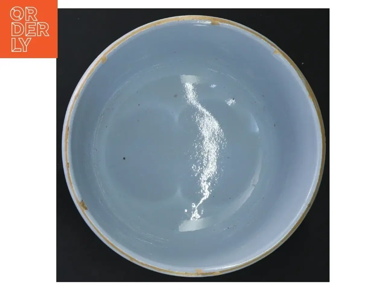 Billede 4 - Porcelænsskål fra Knabstrup med opskrift fra Oldemors kogebog (str. Ø 17 cm højde 10,5 cm)