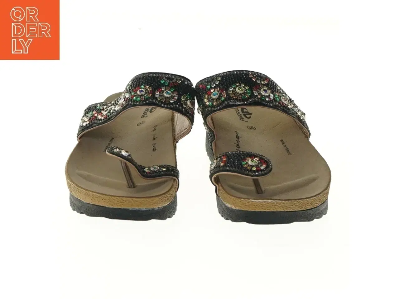 Billede 3 - Dekorerede damesandaler (str. 38 )