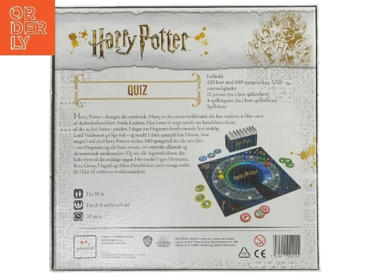 Billede 3 - Harry Potter Quizspil fra Spilbræt.dk (str. 29,5x29,5 cm)