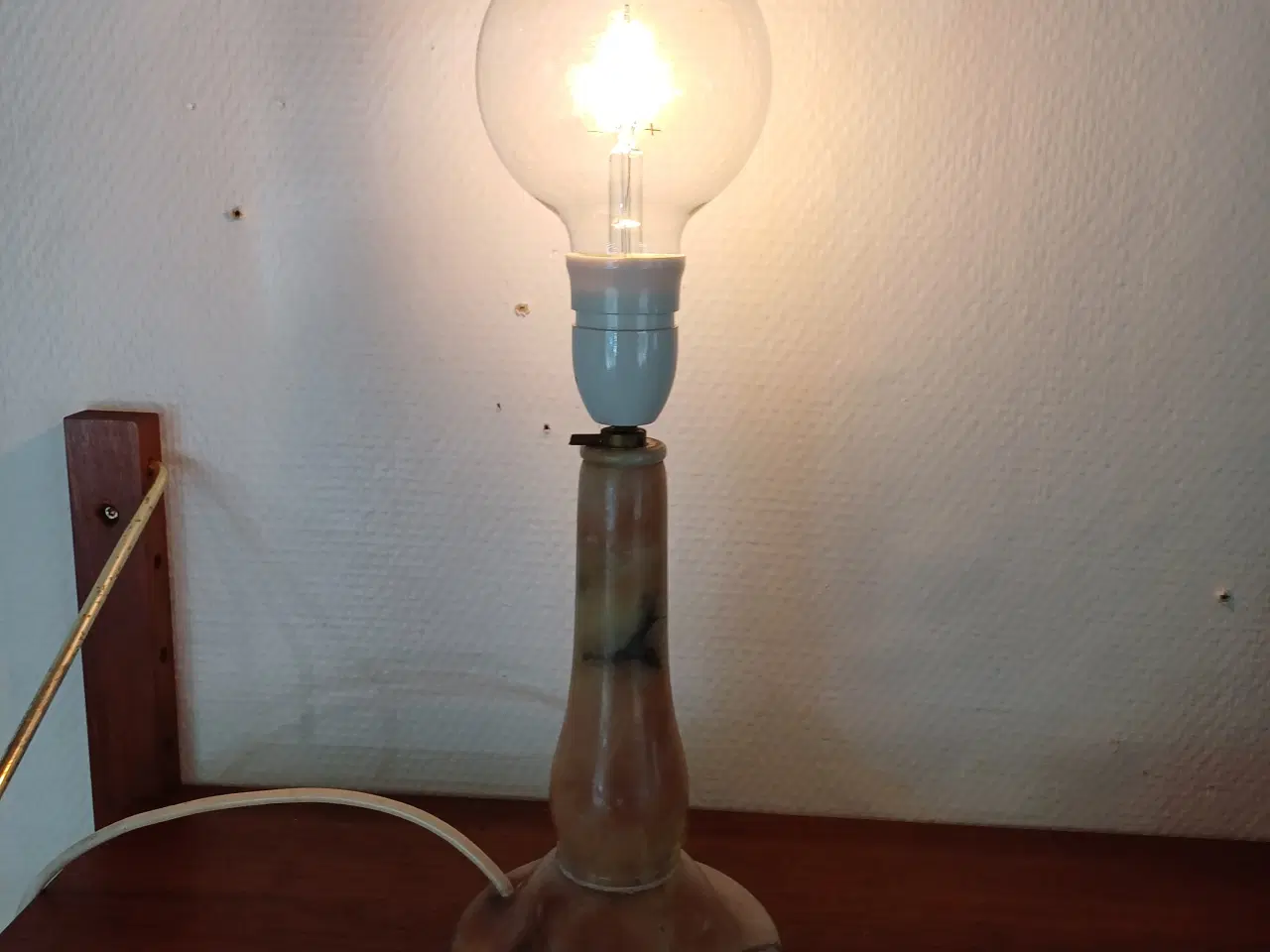 Billede 2 - Marmor bordlampe 