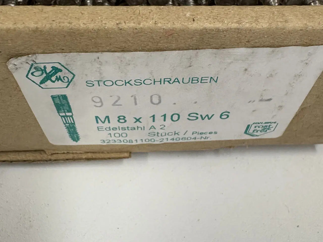 Billede 3 - Stokskruer til solcelle skinner 110,120,160mm