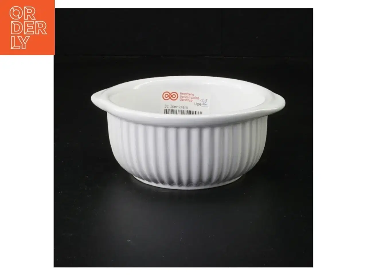 Billede 1 - Hvid porcelæns skål (str. 14 x 12 cm)