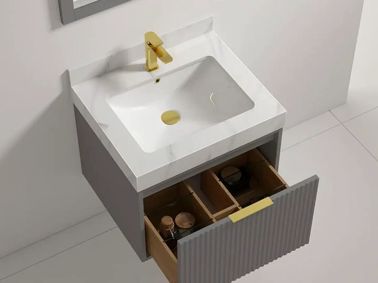 Billede 3 - Baderumsmøbel, Auburn, Grey, 60