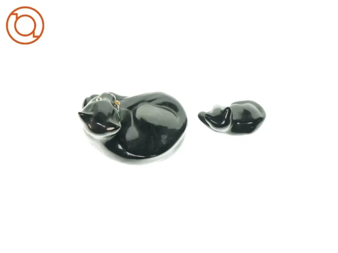 Billede 3 - Dekorative kattefigurer 2 stk. (str. L:12 og 19cm)