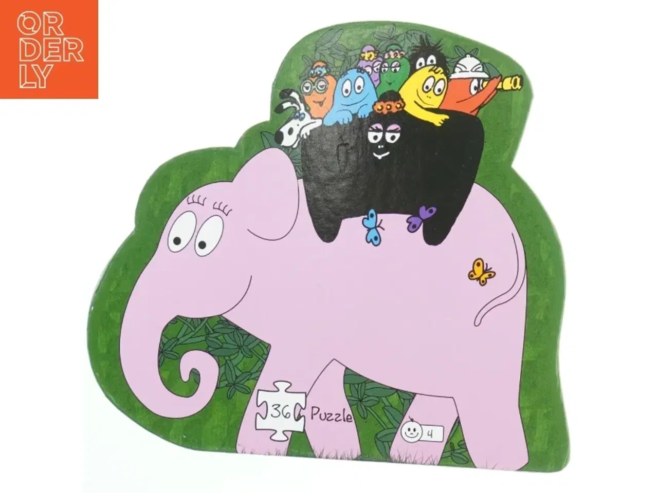 Billede 1 - Barbapapa Børnepuslespil i formet æske fra Barbo Toys (str. 27,5x26 cm)