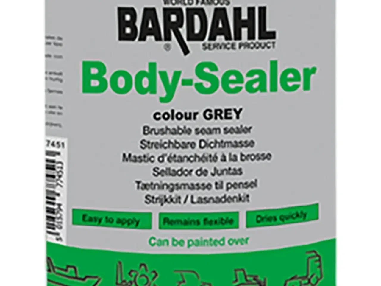 Billede 1 - Bardahl 1 Kg. Body Sealer Penselbar