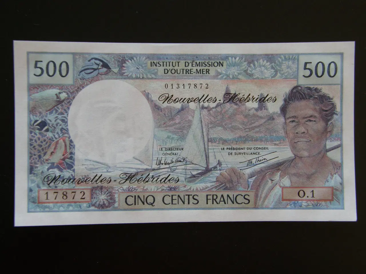 Billede 2 - New Hebrides  500 Francs  1979  P19c  Unc.
