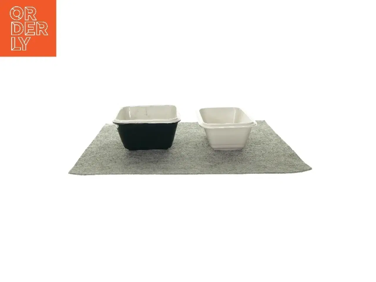 Billede 1 - 2 skåle fra Madvognen (str. LBH: 16x12x6 og 14x14x7)