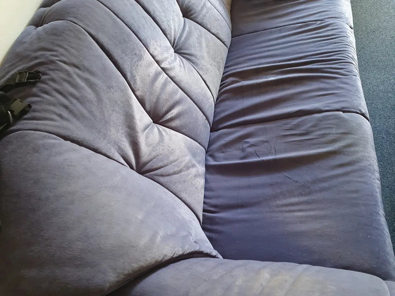 Billede 2 - 3pers sofa+lænestol med fodskammel bIå cantera sto