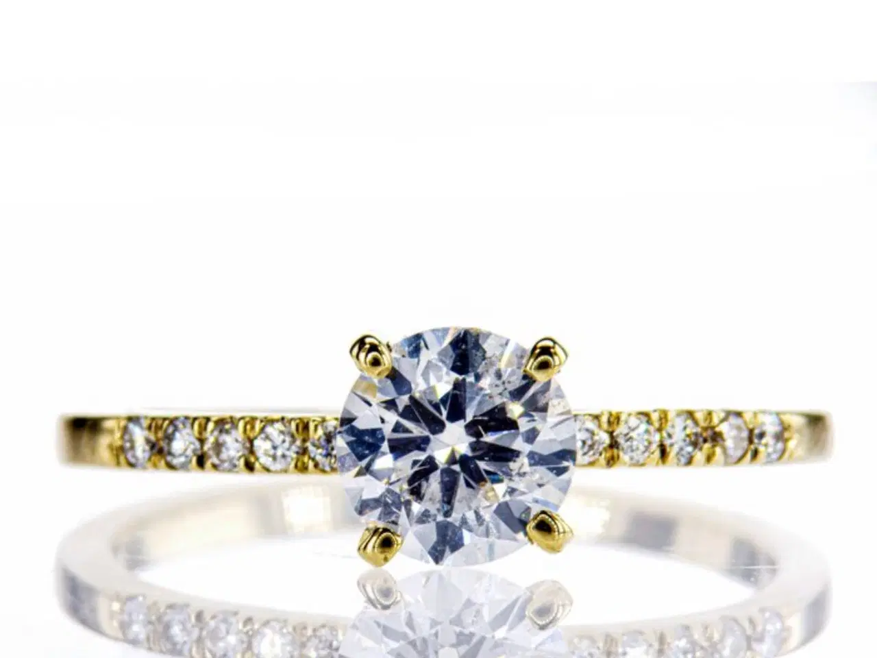 Billede 1 - Naturlig Diamantring 1.15ct