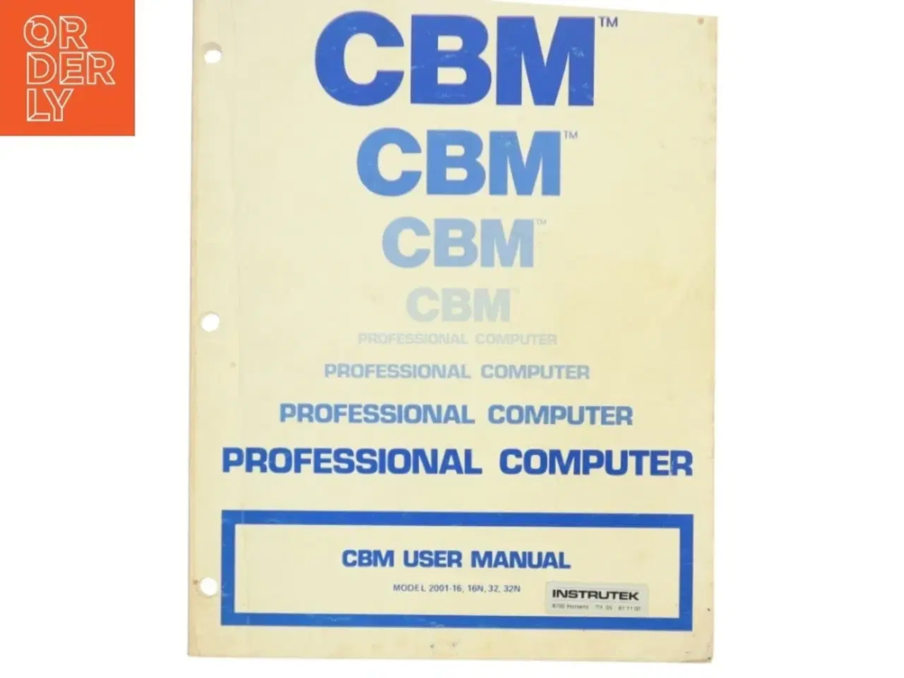 Billede 1 - CBM manual (Commodore)