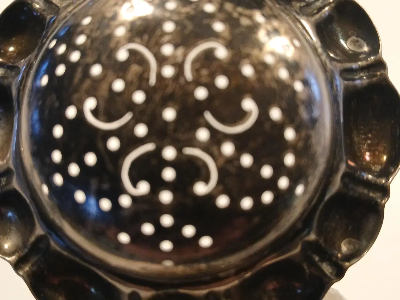 Billede 4 - Tesi i tretårnet sølv med ibenholtskæfte