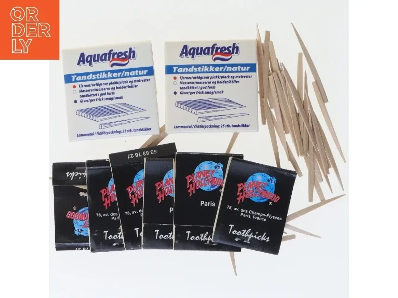 Billede 1 - Samling af Planet Hollywood tandstikker pakker (str. 5 cm)