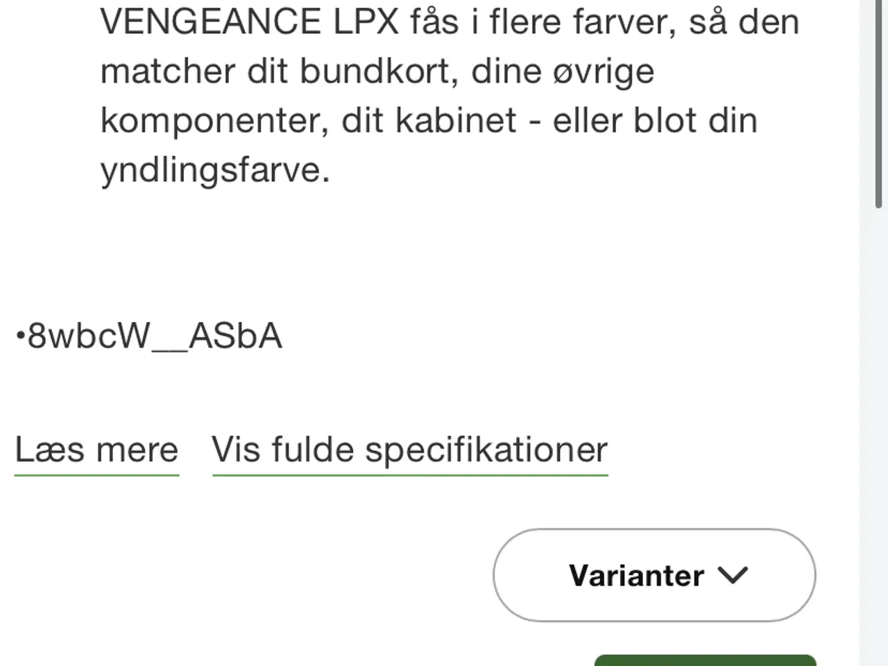 Billede 5 - Corsair vegenance LPX DDR4-3200 - 16gb 