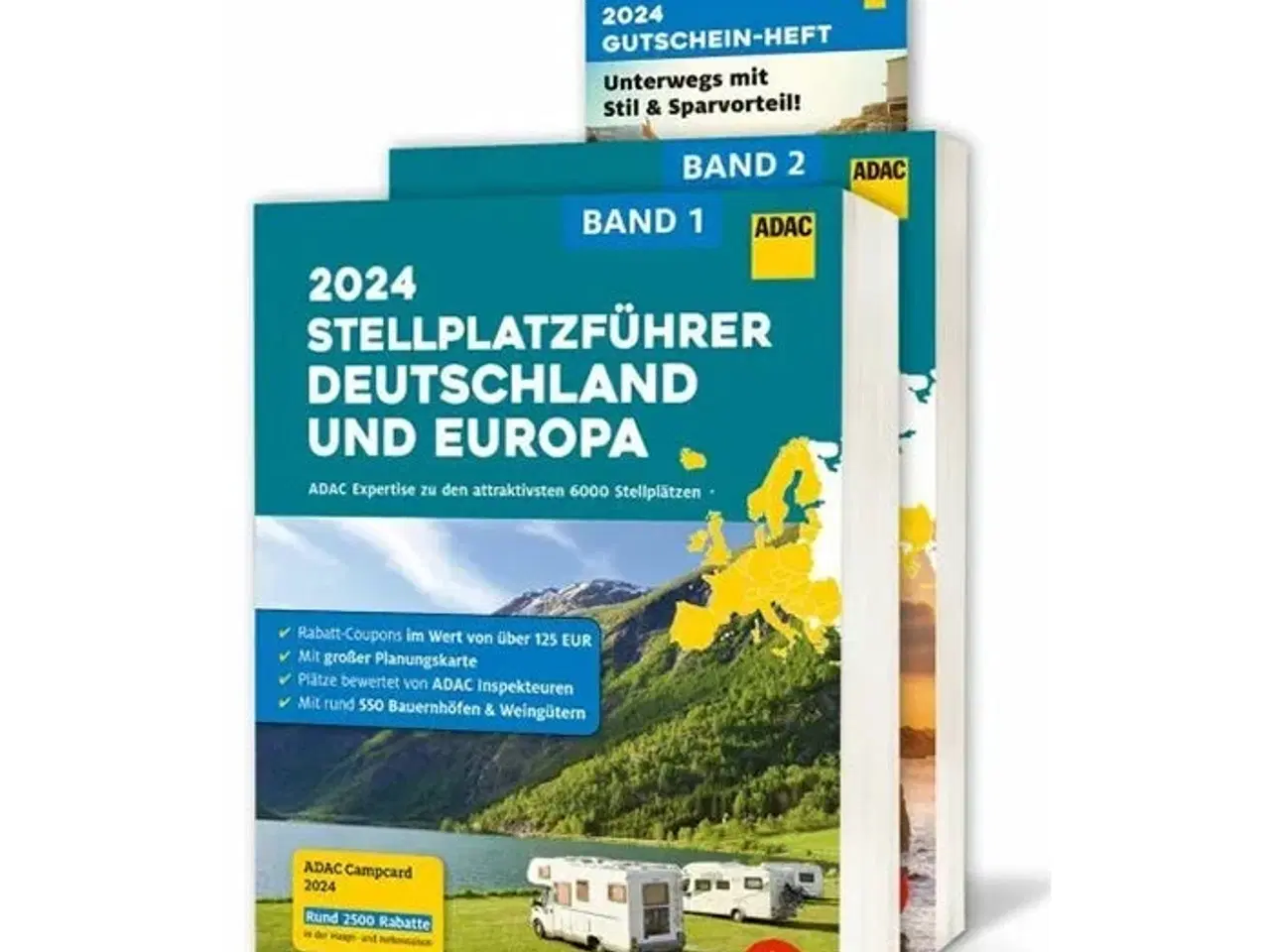 Billede 1 - ADAC Stellplatzführer 2024-2025 Tyskland og Europa