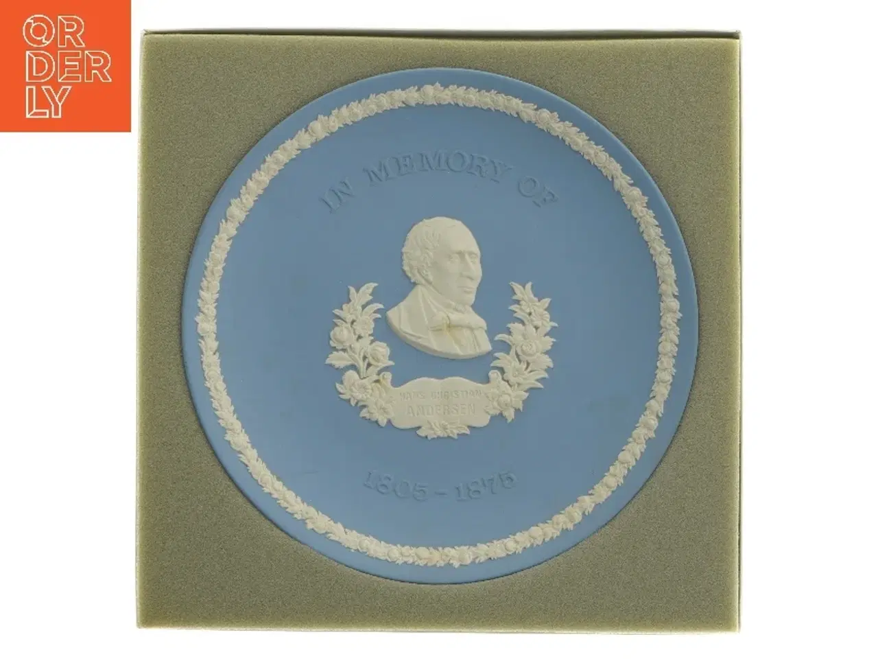 Billede 1 - Mindetallerken Hans Christian Andersen fra Wedgwood (str. Ø 20,5 cm)