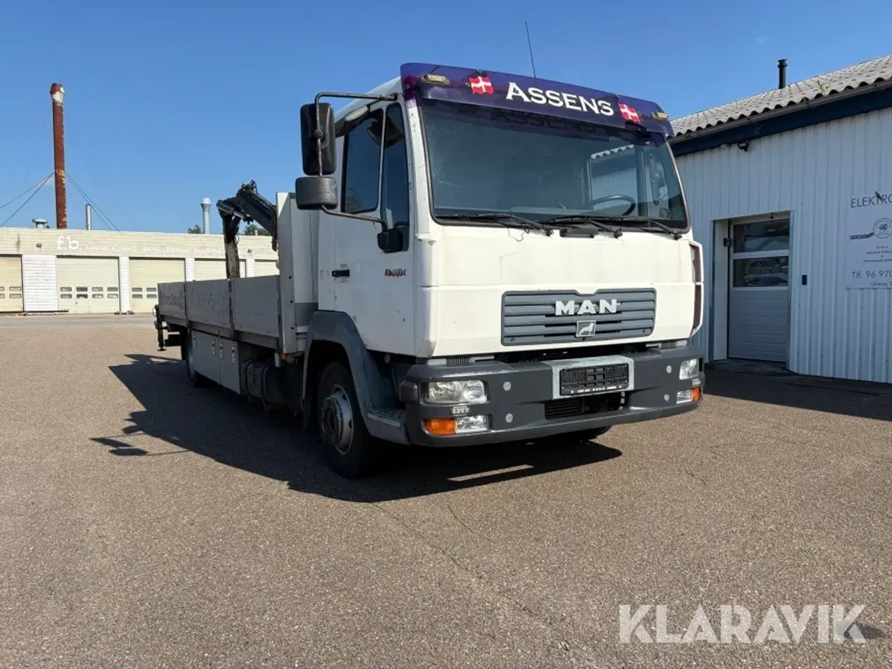 Billede 2 - Lastbil m/ kran MAN E 180 C