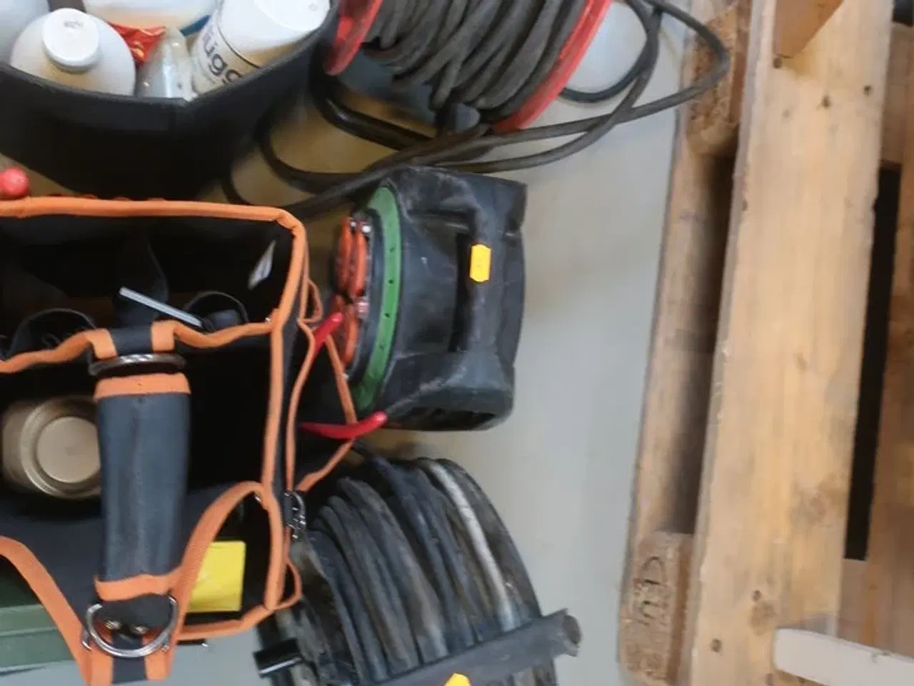 Billede 3 - 3 stk. kabelruller, taske m.m.