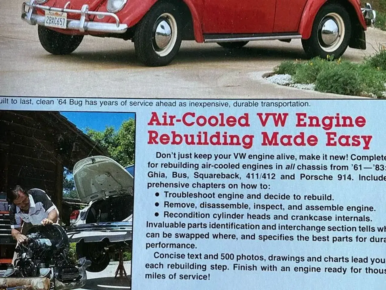 Billede 2 - VW Bobble motor reparationsbog.