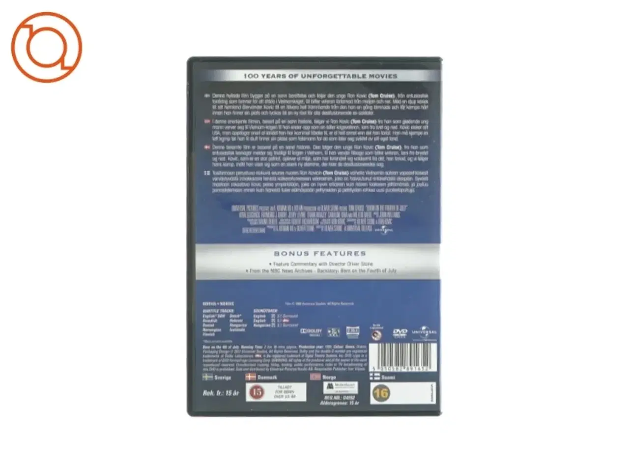 Billede 2 - Born on the fourth of july (dvd)