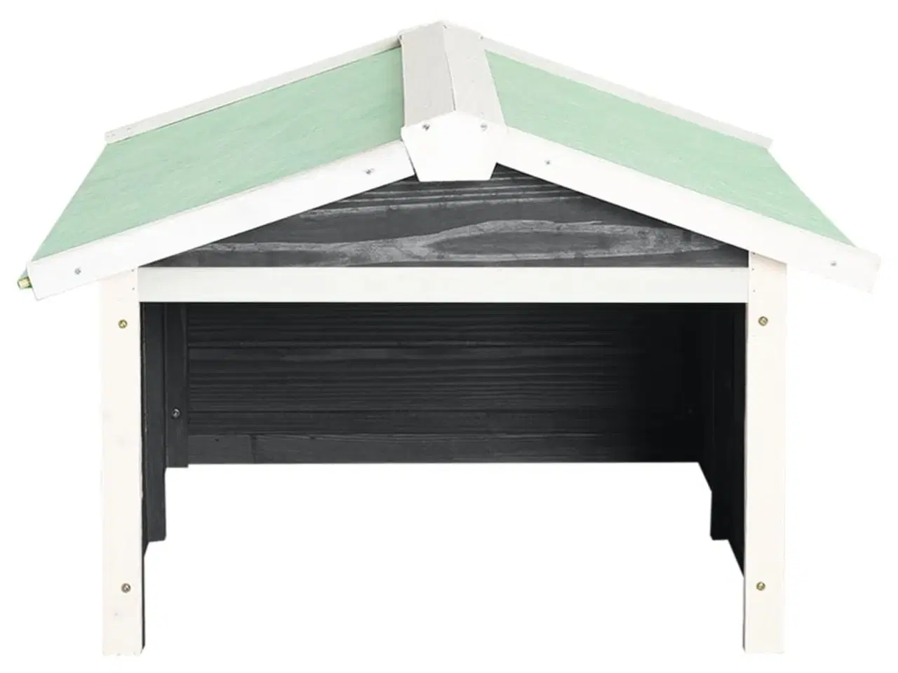 Billede 4 - Hus til robotplæneklipper 72x87x50 cm fyrretræ grå